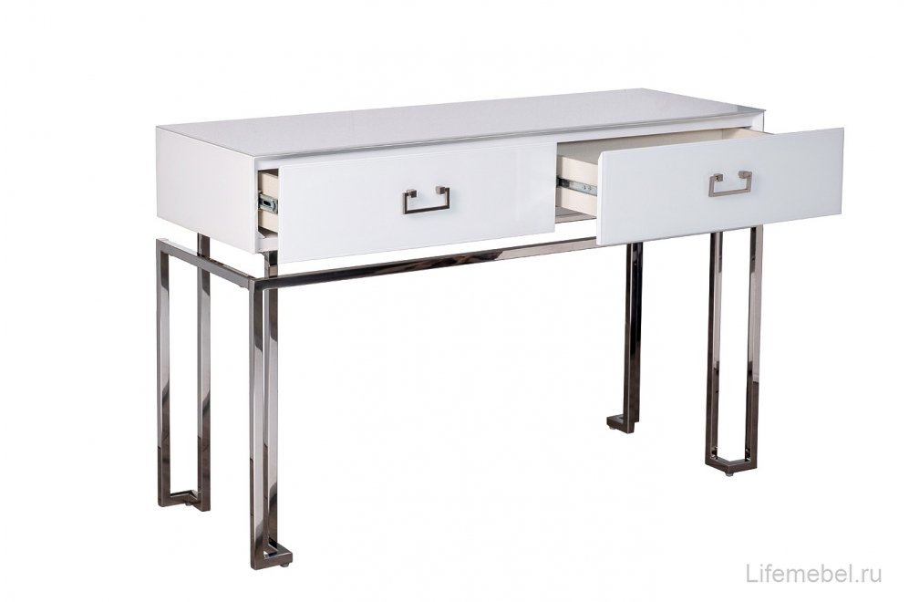 Консольный столик KFG070-NI белая / хром