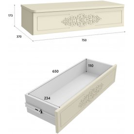 Подвесной столик Ассоль АС-69-ТН-30 плюс