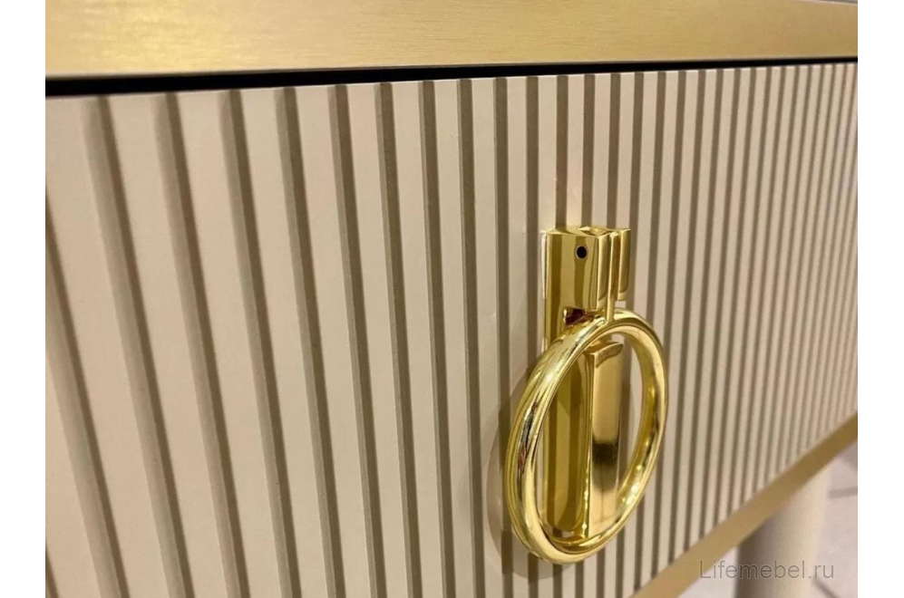 Туалетный столик Rimini Solo 90х40 латте / золото