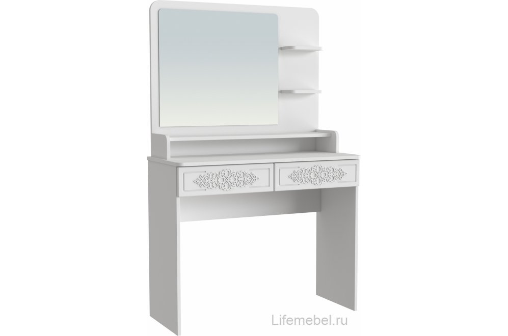 Туалетный столик Ассоль Лайт ТСН-3 белое дерево
