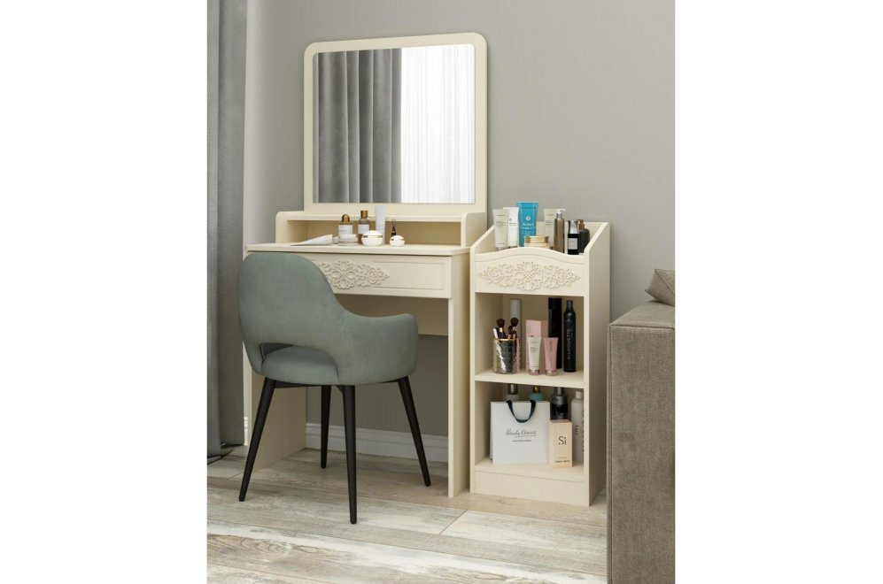 Туалетный столик Ассоль плюс АС-6602 ваниль