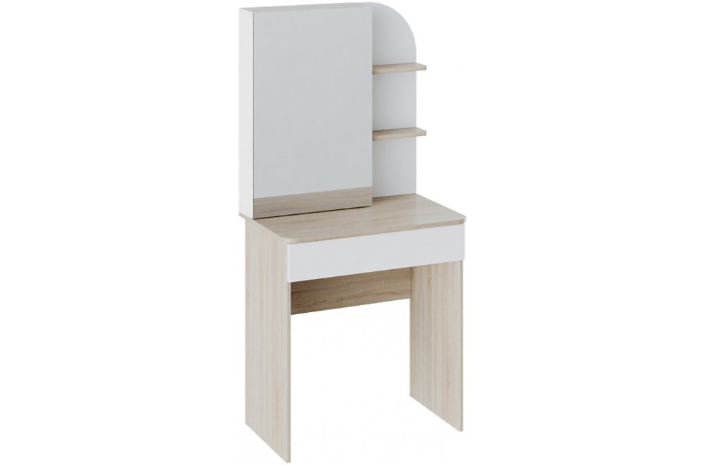 Туалетный столик Майя дуб сонома / белый ясень