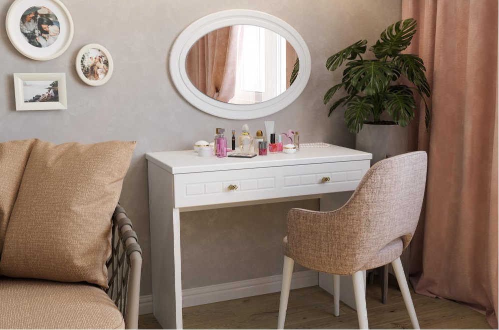 Туалетный столик Монблан МБ-7343 белое дерево