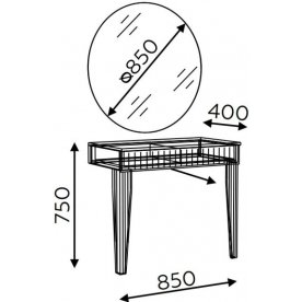 Туалетный столик Моника модель 5