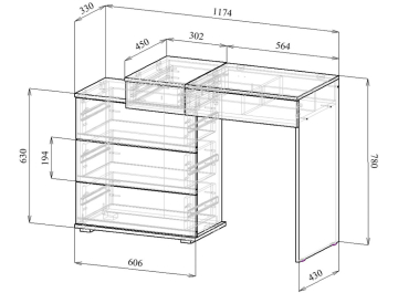 Туалетный столик Нуар-6