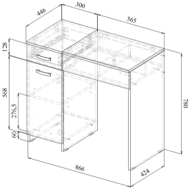 Туалетный столик Риано-03