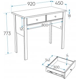 Туалетный столик Сага