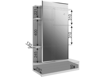 Туалетный столик Арина навесной