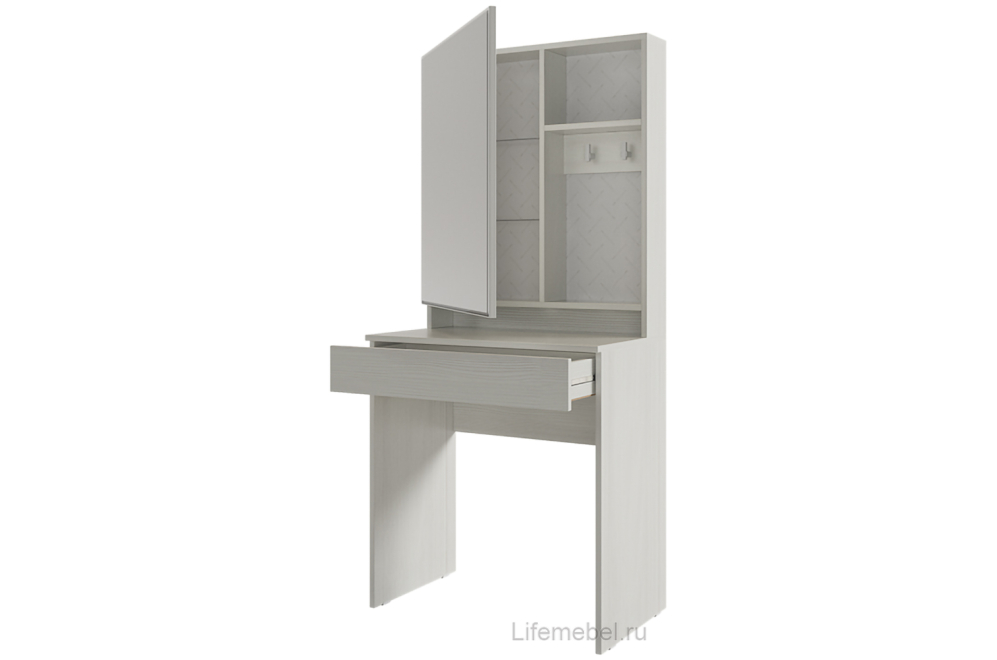 Туалетный столик Аурика белый рамух