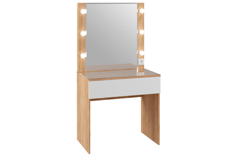 Туалетный столик Мадера ЛДСП дуб крафт золотой / лдсп белый