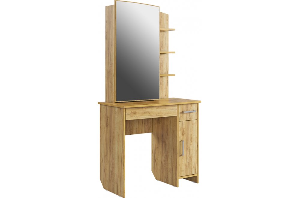 Туалетный столик / Трюмо Виктория-1 дуб крафт золотой 850х430х1650