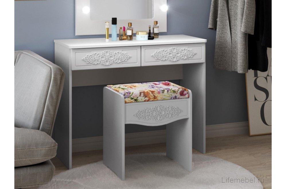 Туалетный столик ТС-25 белое дерево