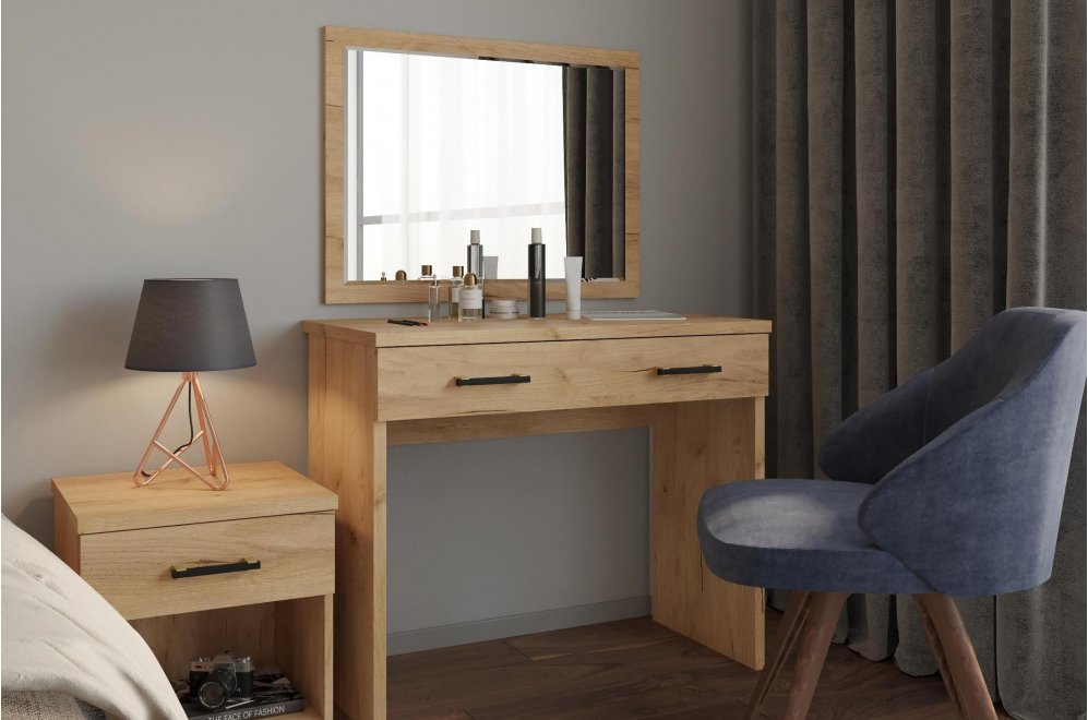 Туалетный столик Виктория ВИ-1851 дуб крафт золотой