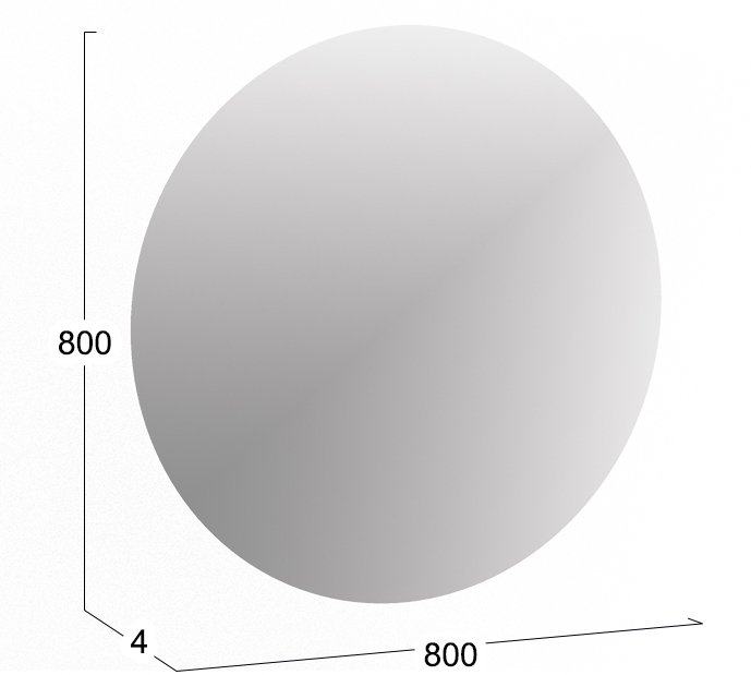 Зеркало 800х800