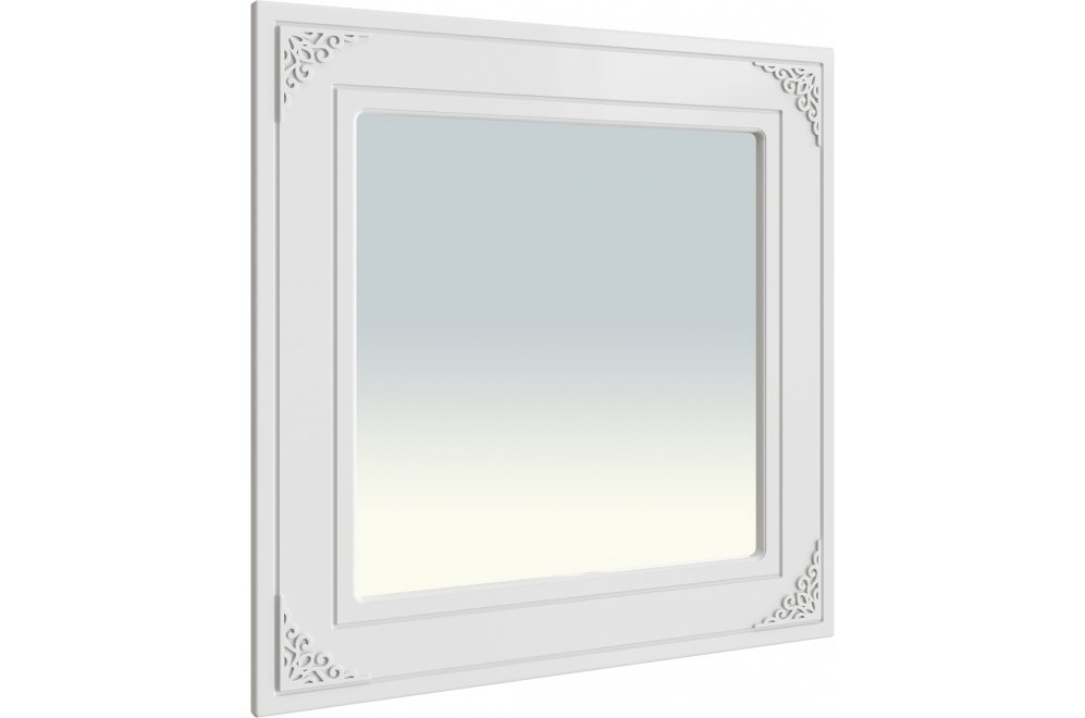 Зеркало Ассоль АС-44 белое дерево