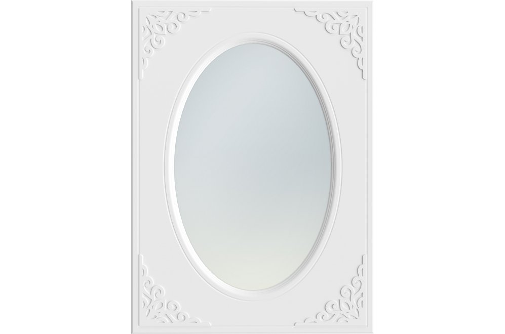 Зеркало Ассоль АС-7 белое дерево