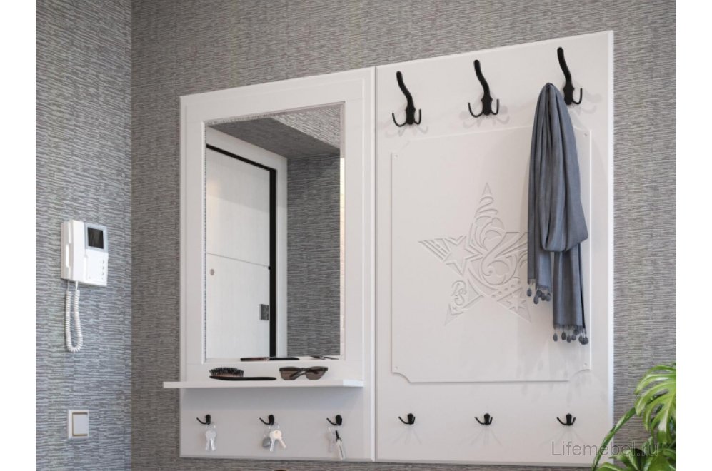 Зеркало ДримСтар ДС-41 белое дерево