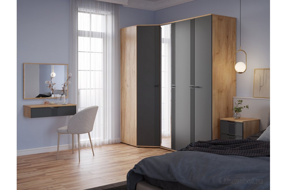 Зеркало Эмилия ЭЛ-24 дуб крафт золотой