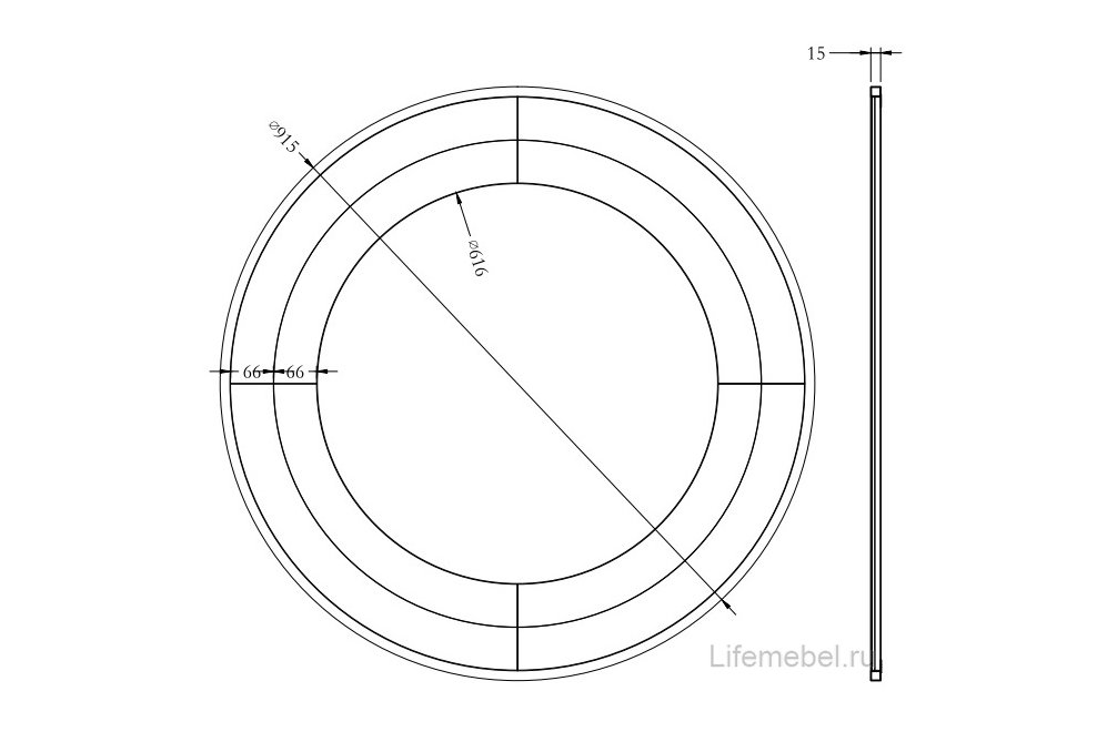 Зеркало Гогенц-7 золото