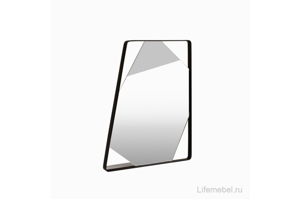 Зеркало Grand 64x19 черный