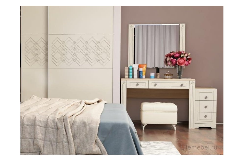 Зеркало Капелла №4.2 89х72 туя светлая