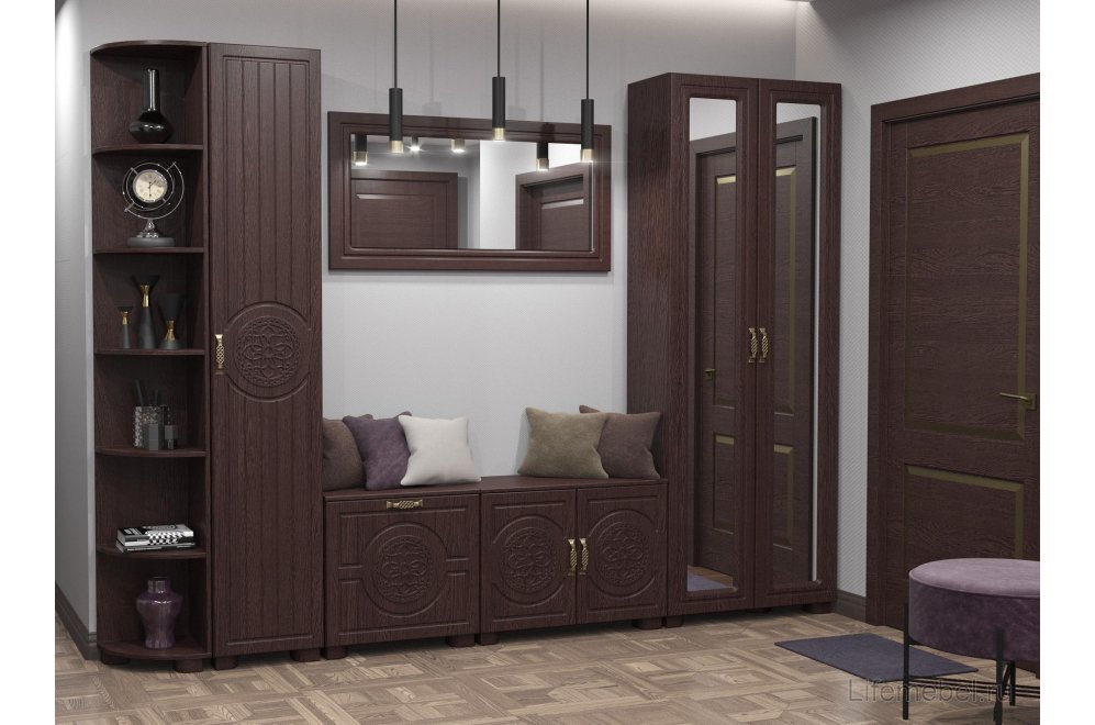 Зеркало Монблан МБ-40 орех шоколадный