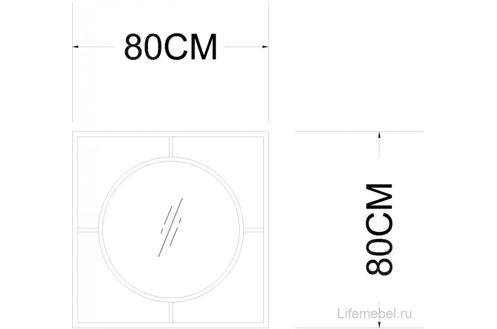 Зеркало Шенон-5 золото