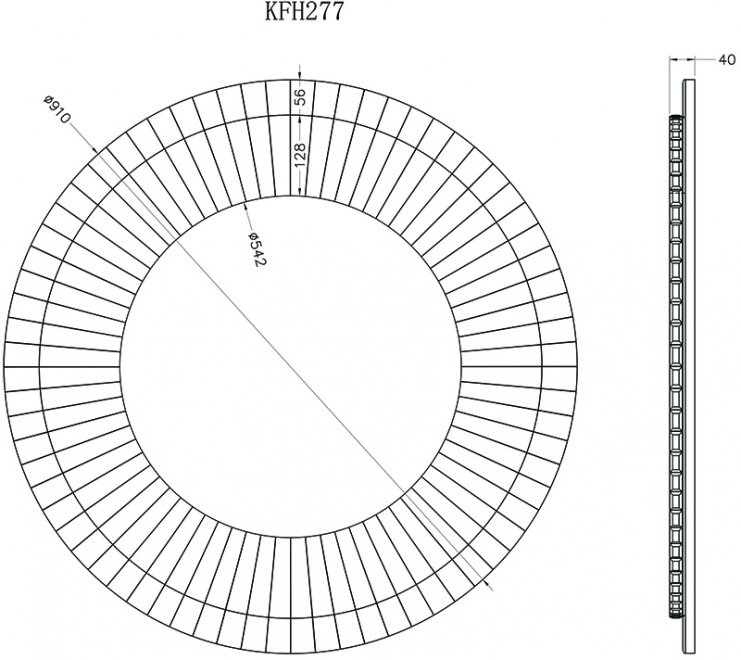 Зеркало Сноу-2 белое