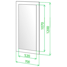 Зеркало Торевро 120 БЕ