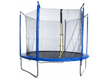 Батут с защитной сеткой AL-in244-blue