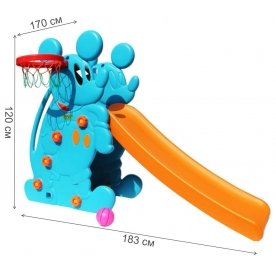 Детская горка Мышка PS-027-1