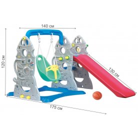 Детская горка Ракета качели SL-19