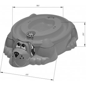 Песочница Sheffilton Kids Собачка 432
