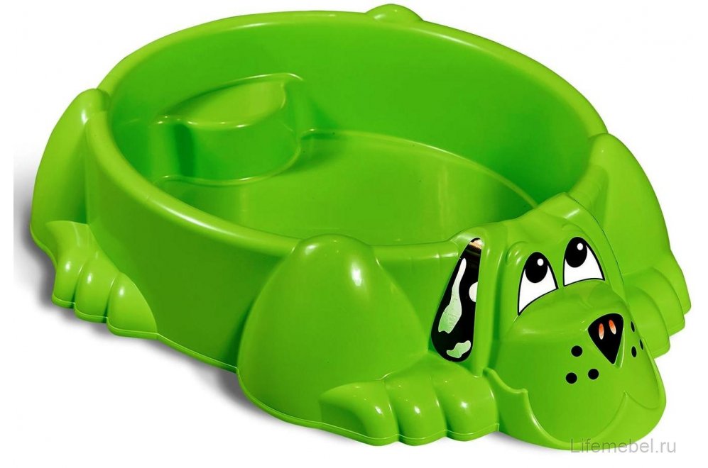 Песочница Sheffilton Kids Собачка 432 зеленый / желтый