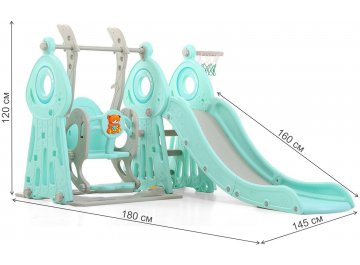 Пластиковая детская площадка Маяк PS-043-М ментол