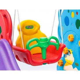 Детский игровой комплекс с двумя горками и качелями Опенок