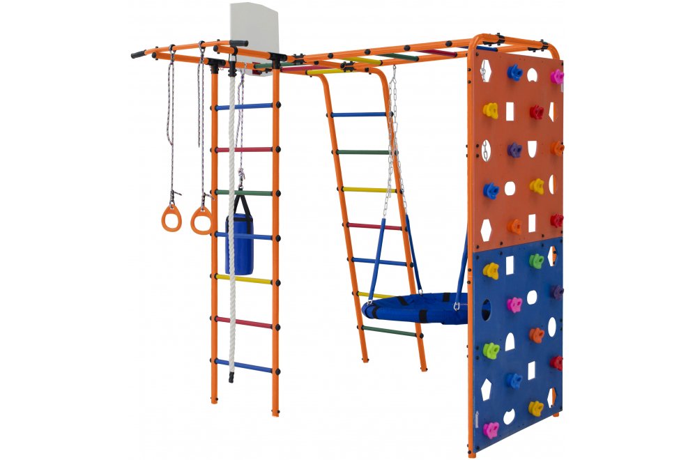 Детский спортивный комплекс ДСК Формула здоровья Street 2 оранжевый радуга
