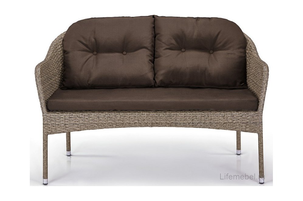 Комплект для отдыха из ротанга T198B/S54B-W56 light brown