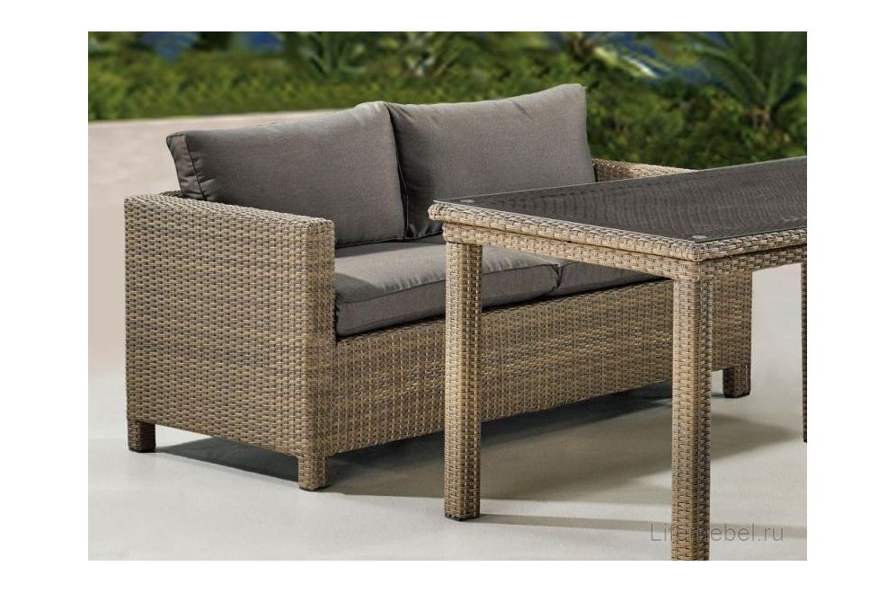 Комплект для отдыха из ротанга T256B/S59B-W65 light brown