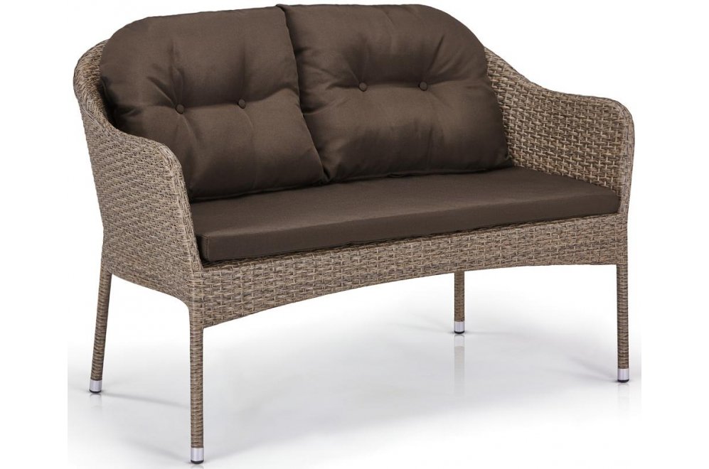 Плетеный диван S54B-W56 Light brown