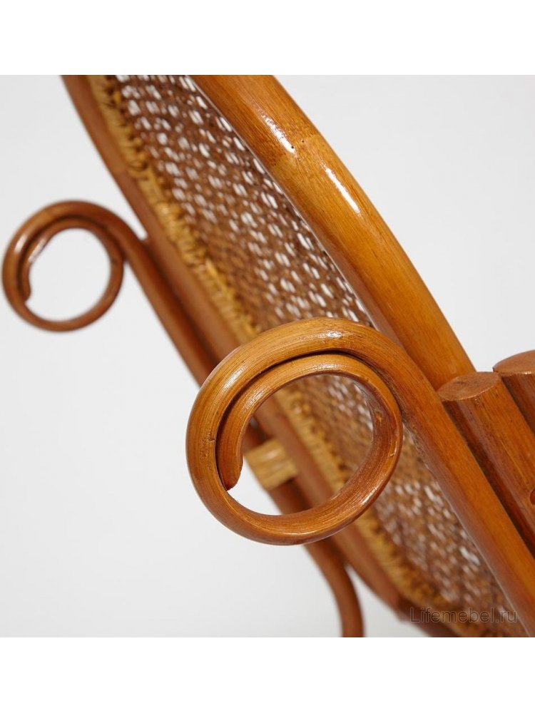 Кресло-качалка Milano/Милано ротанг коньяк