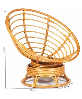 Кресло-качалка Papasan/Папасан W 23/01 B