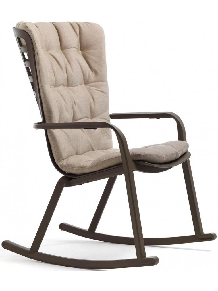 Кресло-качалка 003/4030053/4029853/3630001152 бежевый / табак