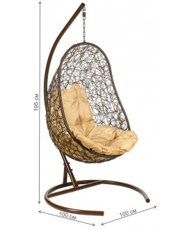 Подвесное кресло Easy Brown