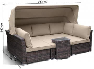 Комплект для отдыха из ротанга AFM-320B