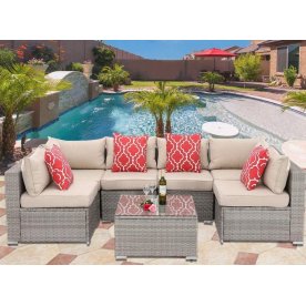 Диван из ротанга YR822BgB