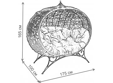 Диван из ротанга Улей