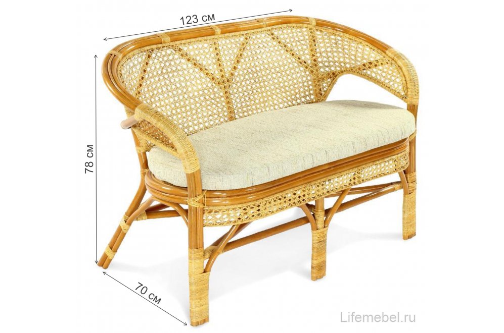 Диван Пеланги 02/15C коньяк