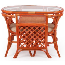 Комплект Breakfast с подушками коньяк