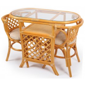 Комплект Breakfast с подушками золотой мед